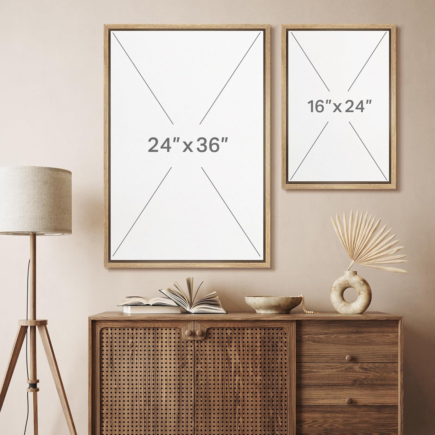 Art Frame Mountain #2　Brush Stroke IDEA4WALL Brush Stroke Framed On Canvas 2 Pieces Print | Wayfair