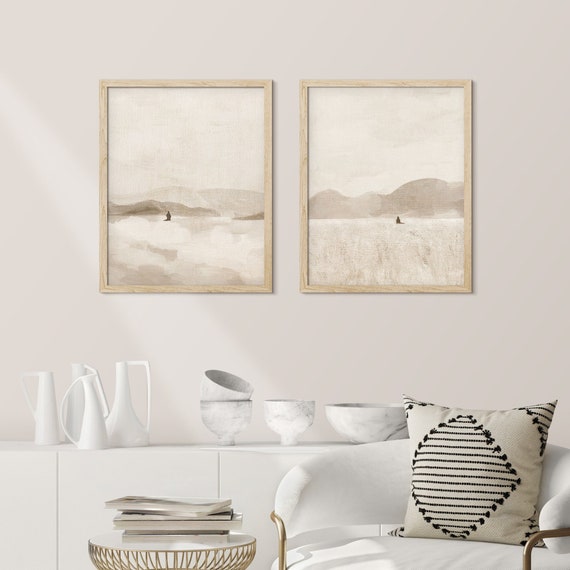 NILDUE NDNU ABSTRACT ART BLANKET / BEIGE