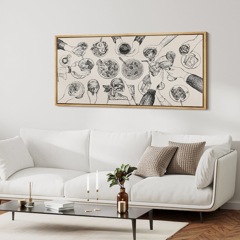 Framed Canvas Wall Art Cheers Print