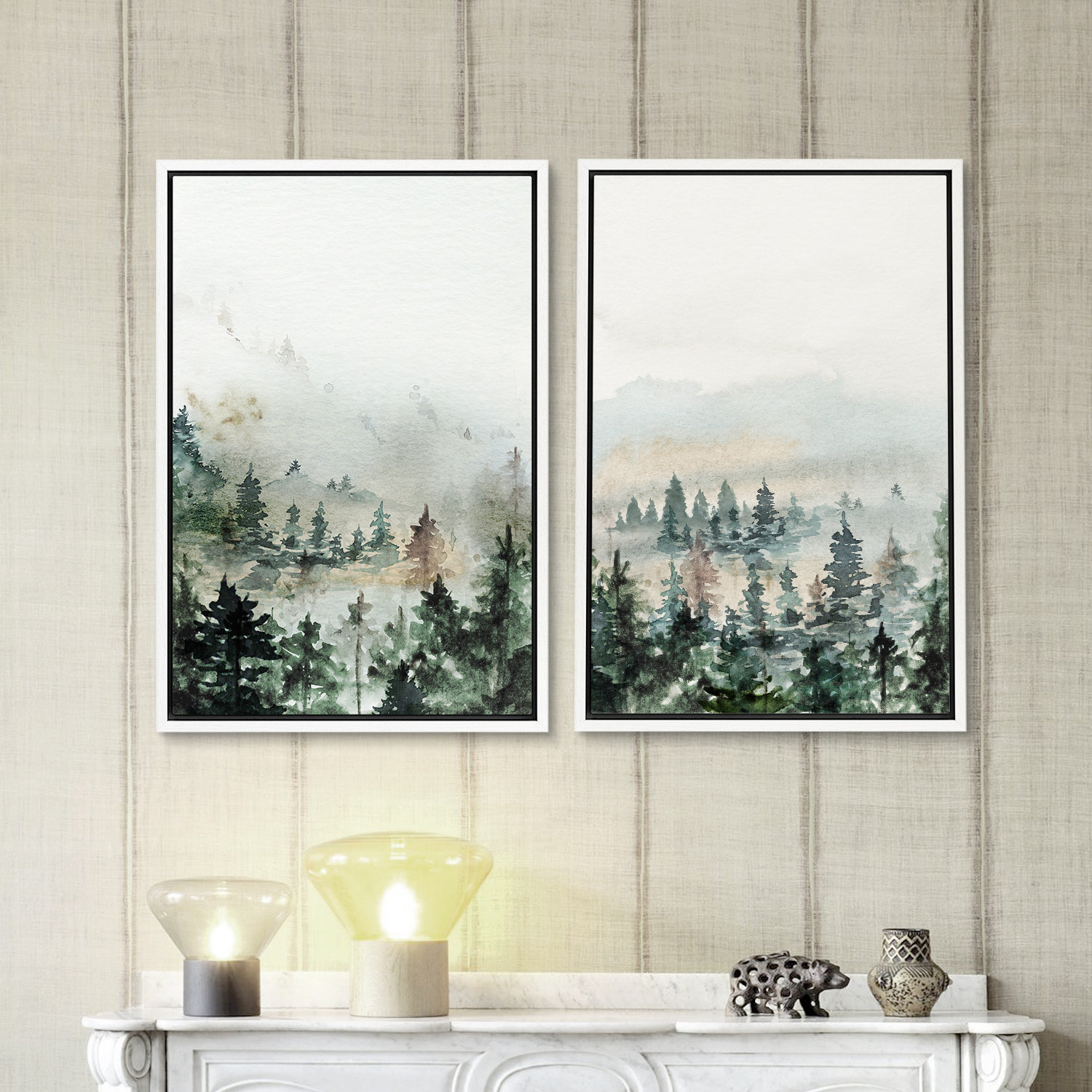 Art Frame Mountain #2　Brush Stroke Art Frame Mountain #2 Brush Stroke Art Frame Mountain #2