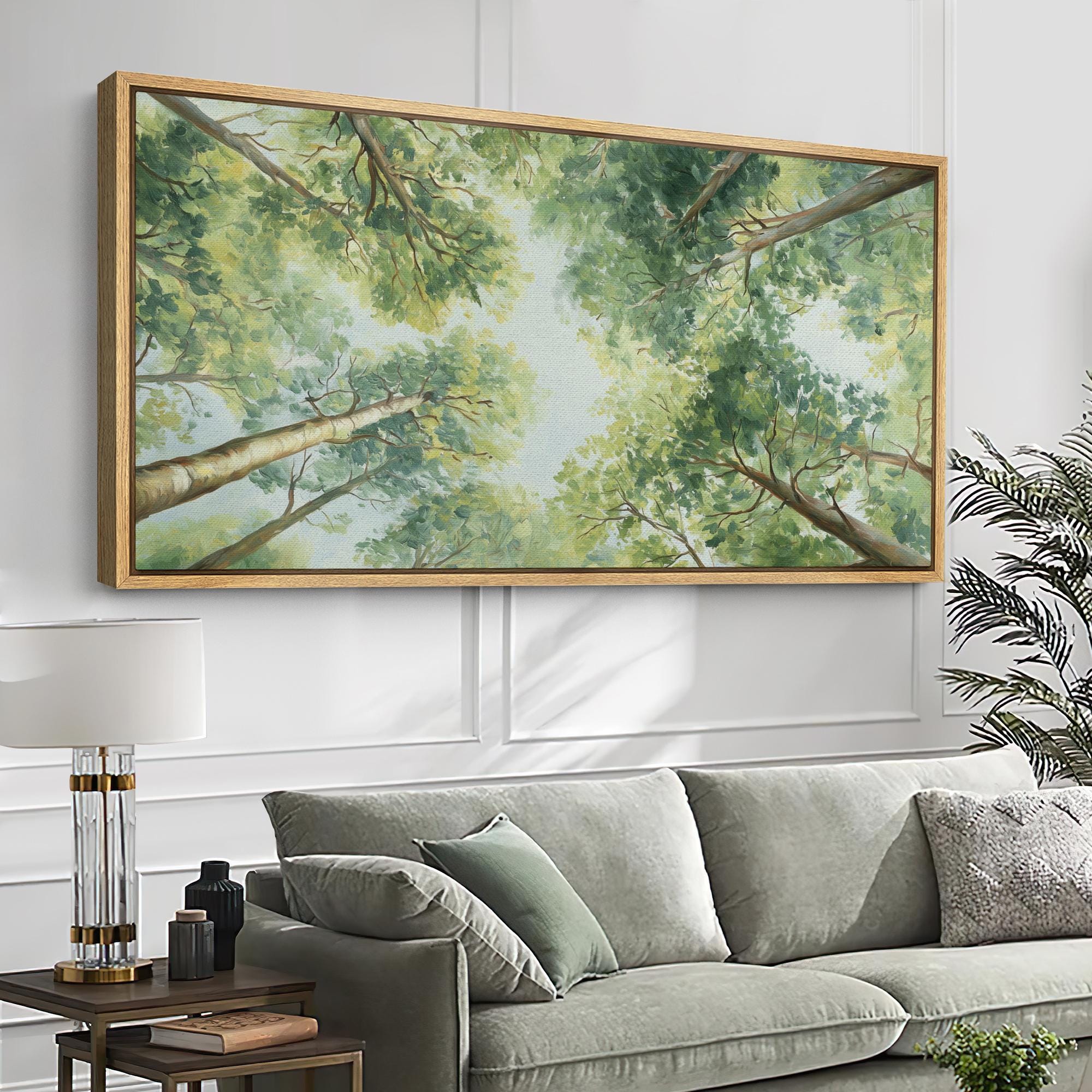 並行輸入品】 TUMOVO Bedroom Wall Art Trees Canvas Prints Wall 