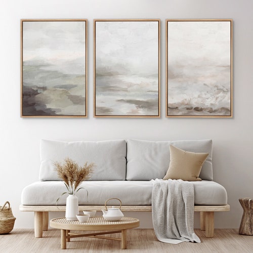 Minimalist Modern Beige Gallery Wall Art Set of 3 Neutral - Etsy