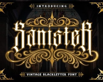 Fuente Sanister, fuente gangster, fuente para tatuajes, fuente chicana