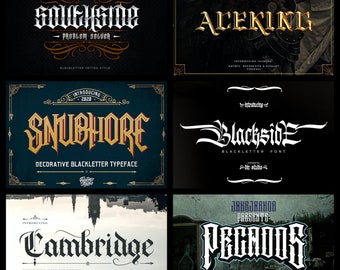 Fuente Aceking, fuente Southside, fuente Black Side, fuente Cambridge, fuente Snubhore, fuente Pecados