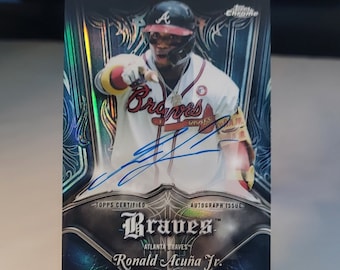Topps Chrome Certifed Autograph Issue #PA-RA #69/99 Ronald Acuna Jr. On-Card Autograph Ungraded