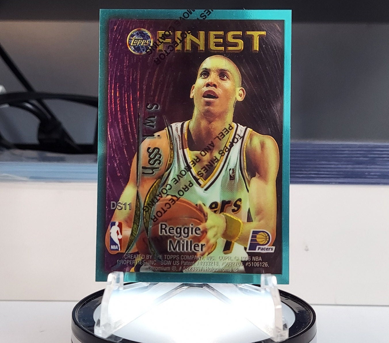 NBA Reggie Miller 95-96 Finest Refractor（BASKETBALL CARD REGGIE 