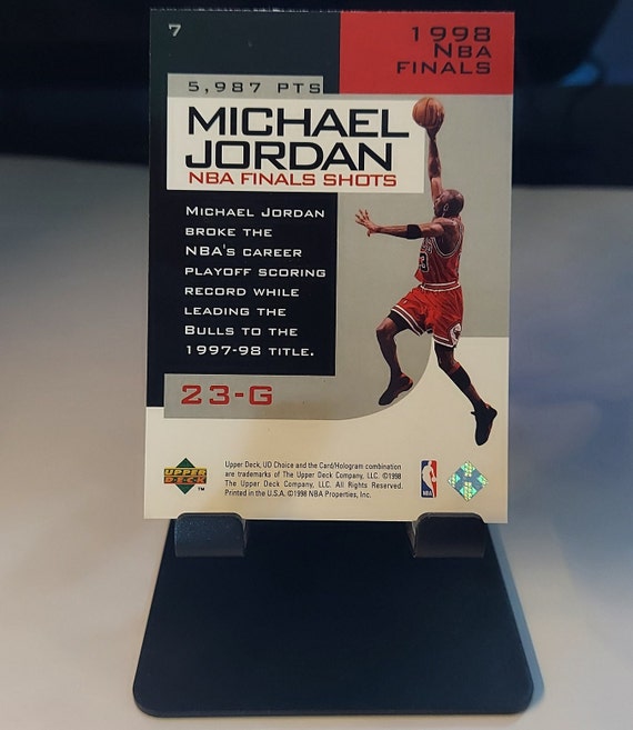 1998 UD Choice Preview NBA Finals Shot #7 Michael Jordan Ungraded