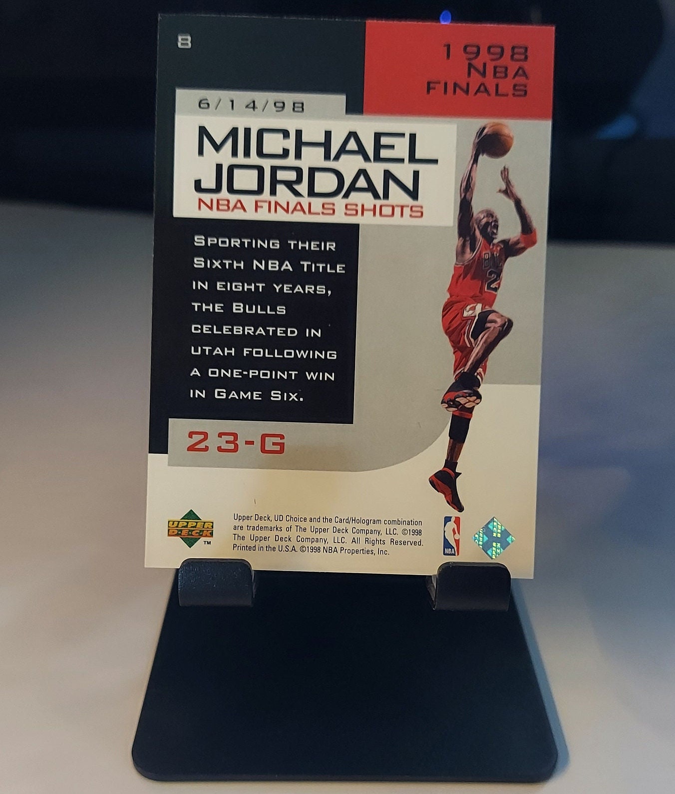1998 UD Choice Preview NBA Finals Shot #8 Michael Jordan Ungraded