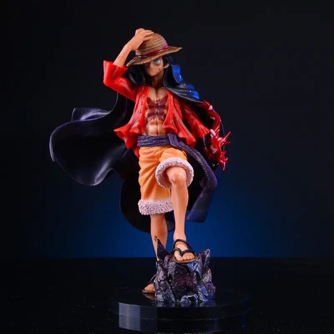 Straw Hat Luffy 4th Emperor Yonko One Piece Figure 25CM Etsy