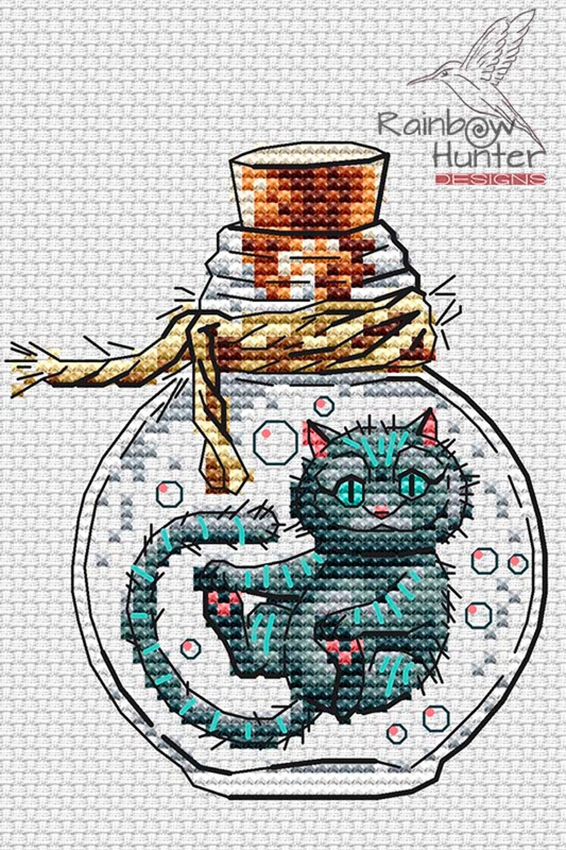Wonderland Cross Stitch Pattern Bottle Cross Stitch Set of 4 - Etsy