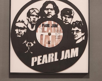 Pearl Jam “ten” Inspired Record Art – Rock Album Wall Decor