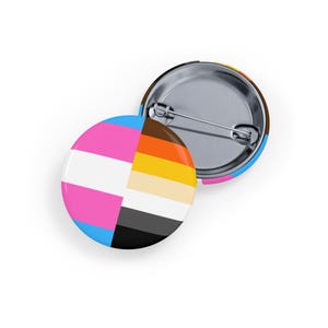 Trans Bear Pride Pin - Transgender & Bear Flag Button - Dual Identity LGBTQIA+ Badge, afab transmasc and queer bodypositivy