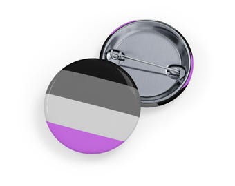 Ace Pride-vlagpen (4 maten) - aseksualiteit LGBTQIA+ buttonbadge voor zichtbaarheid en trots, Ace Spectrum