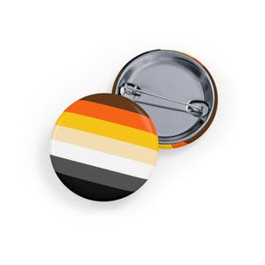 Bear Pride (broche ronde/bouton/badge, 4 tailles) ours gay, mlm, badge pour la communauté gay des ours, accessoire de fierté LGBT lgbtqia, grosse barbe poilue