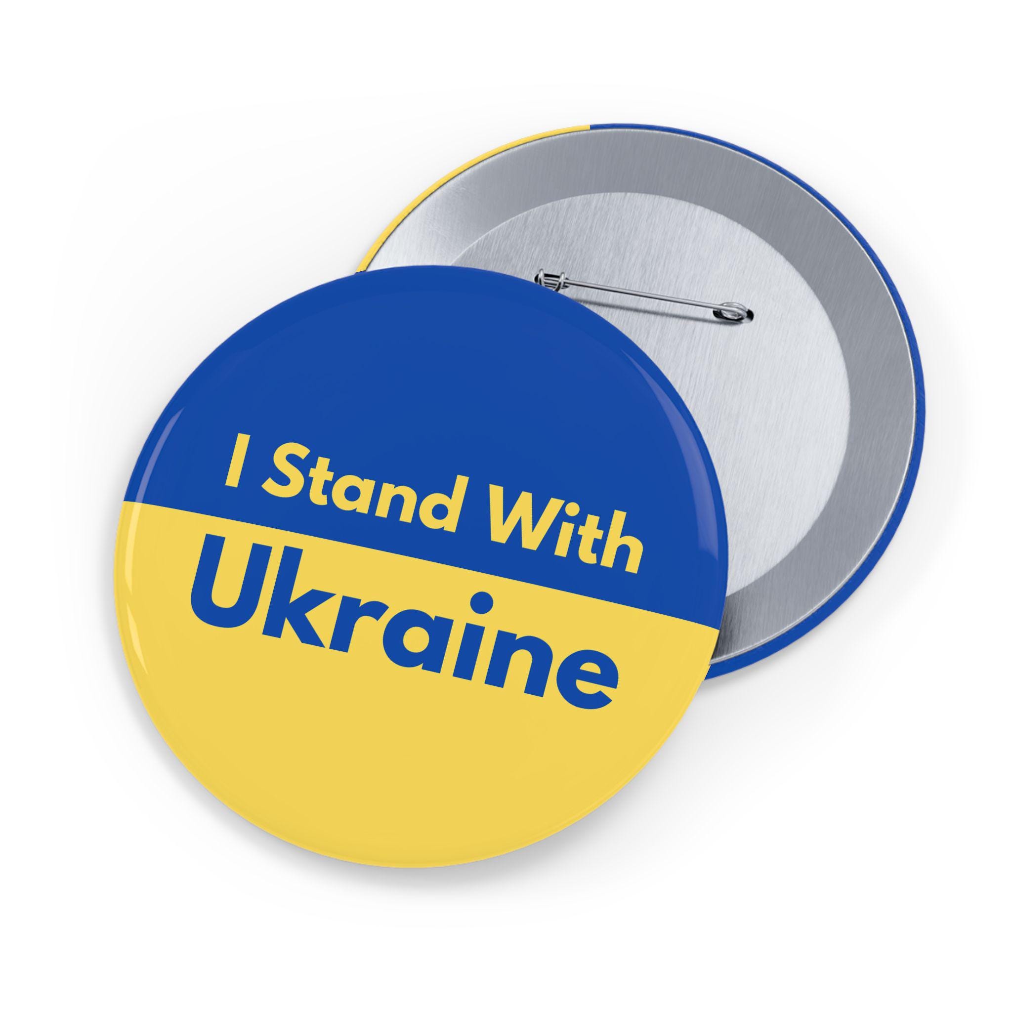 Spilla Ucraina Con Stemma Tridente, Distintivo Smaltato Multicolore – Original Famous Pins