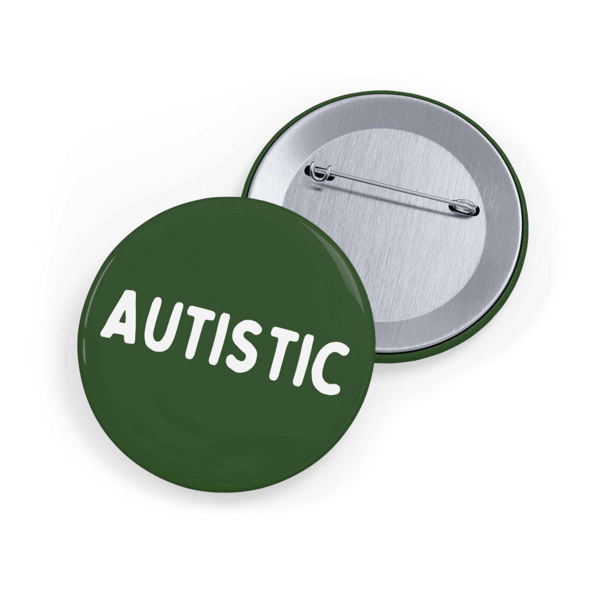 Autistic (pin/button, 4 Sizes) - Minimalist Autism Awareness ...