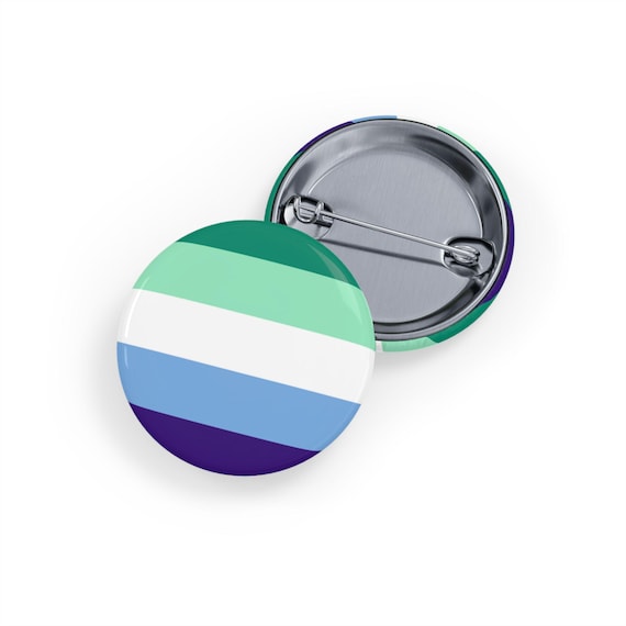 Gay / MLM Pride Flag Pin - Homosexual Male Pride Button