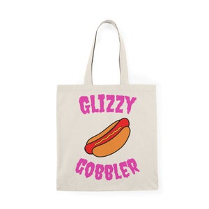 Glizzy Gobbler Tote Bag - Pink Drip Font / Punk Font