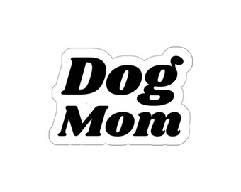 Hondenmoeder (vinyl gestanste sticker binnen/buiten) hondenliefhebber cadeau, sticker moeder en puppy eigenaar, sticker huisdierouder