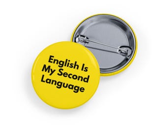 ピン:「私は英語を話します」〜バッジ、ピンバックボタン〜客室乗務員