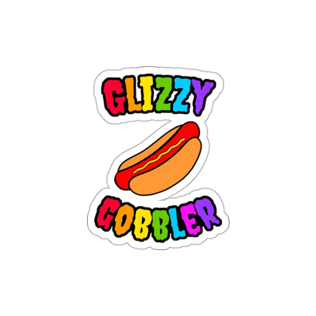 Glizzy Gobbler - Rainbow Drip Font (indoor/outdoor Die-cut Vinyl ...
