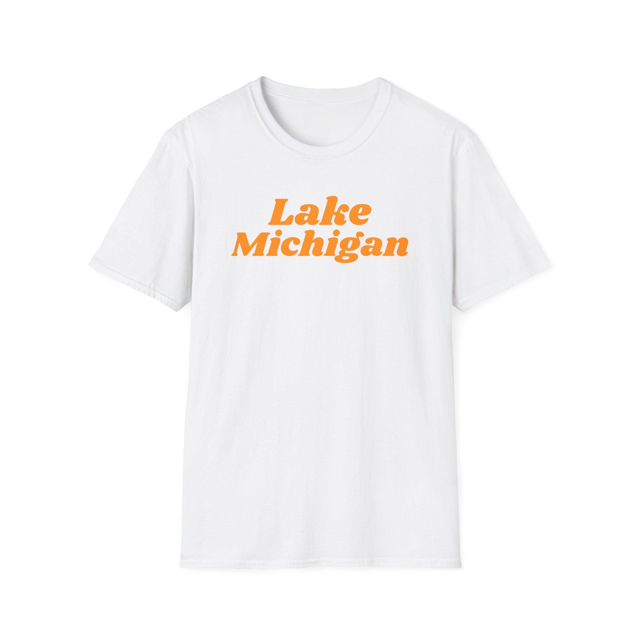 T-shirt Vintage Beulah Michigan - Turtle Lake Campground - Orange - Taille M - Gildan