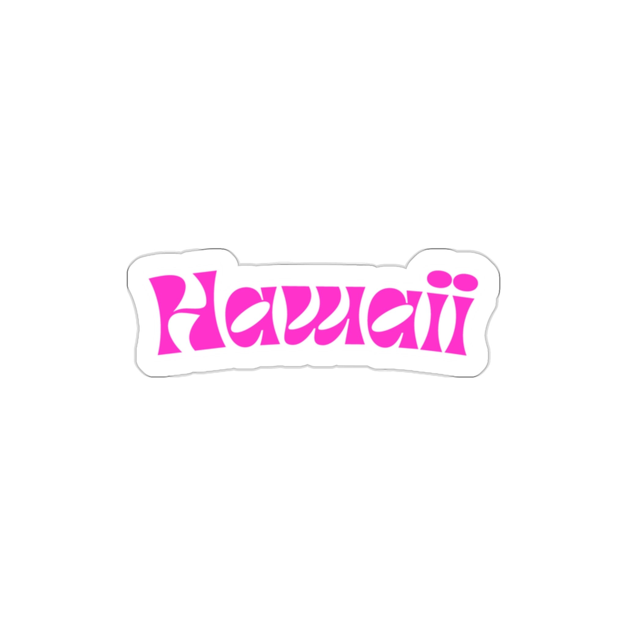pink hawaii Hawaii (vinyl Indoor/outdoor Die-cut Sticker) Pink - Etsy