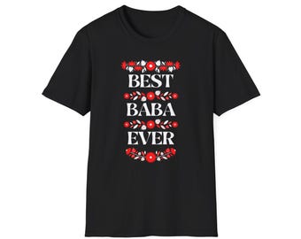 La mejor abuela del mundo (camiseta unisex Softstyle) rojo/negro - letra blanca - Abuela ucraniana