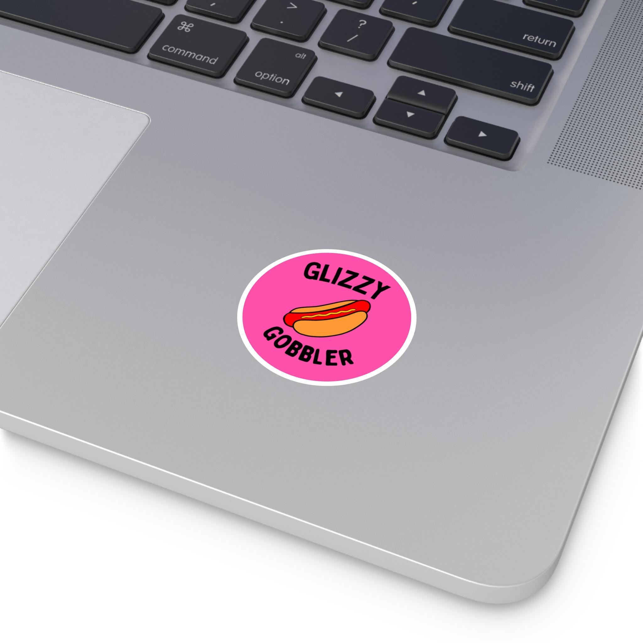 Glizzy Gobbler - Round Sticker (5 Sizes) Indoor\outdoor - Hotdog Fan ...