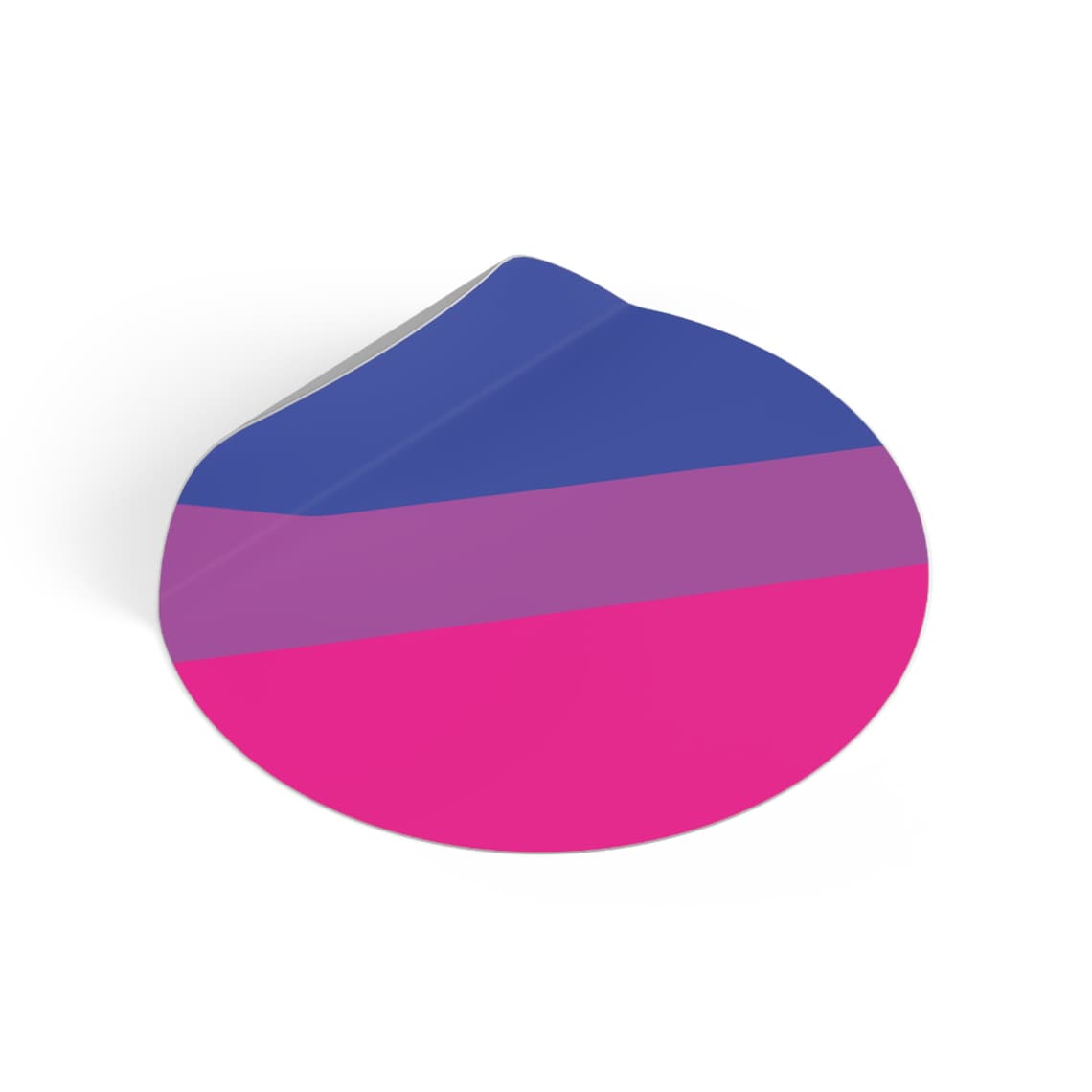 Bi/bisexual Pride Flag (round Vinyl Sticker, 5 Sizes) Lgbt/lgbtqia+ ...