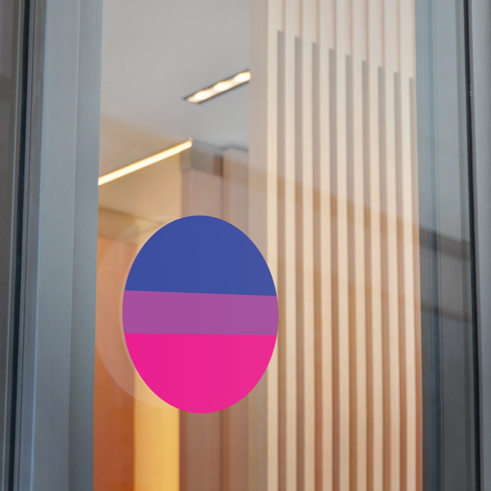 Bi/bisexual Pride Flag (round Vinyl Sticker, 5 Sizes) Lgbt/lgbtqia+ ...