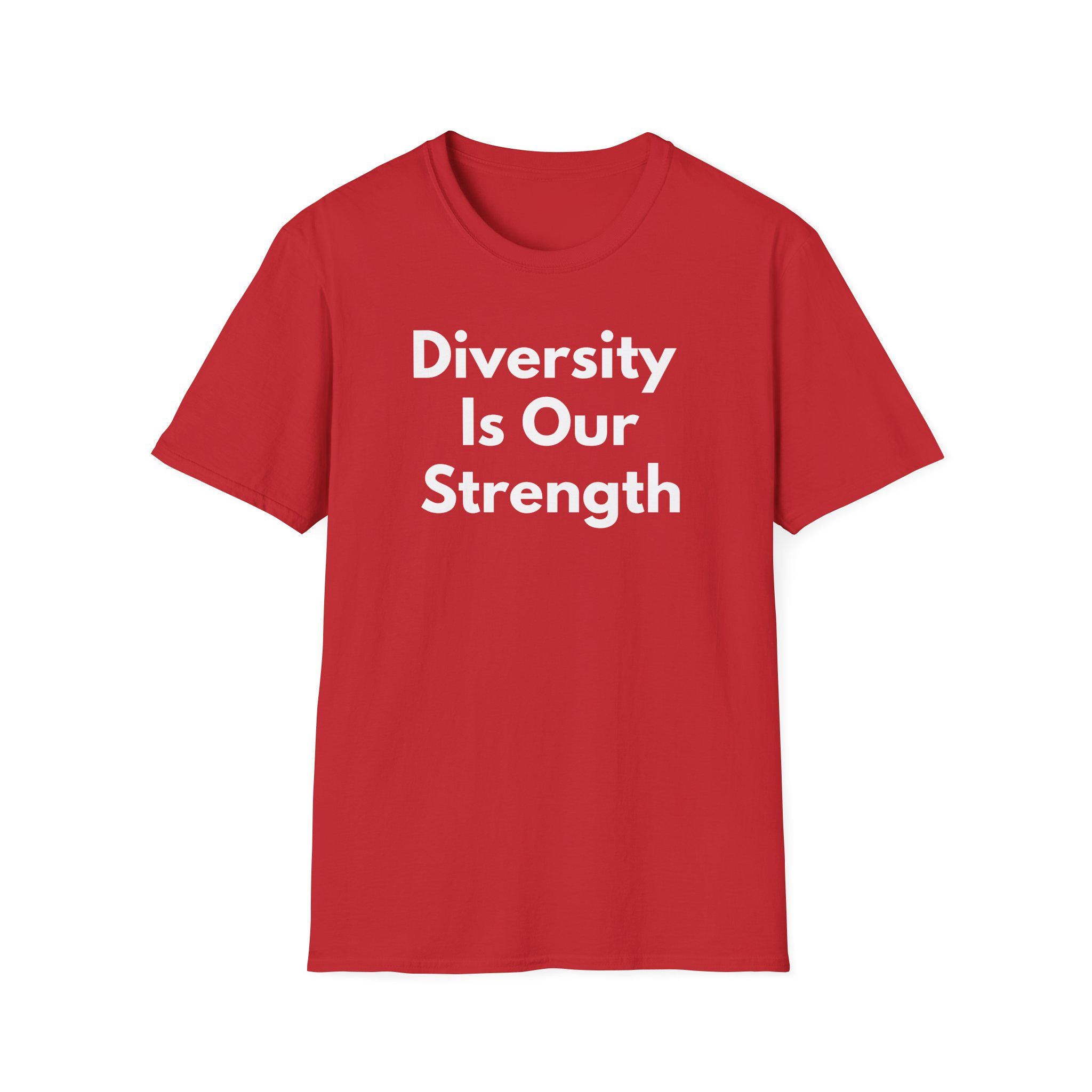 Diversity is Our Strength (unisex Softstyle T-shirt - White Font