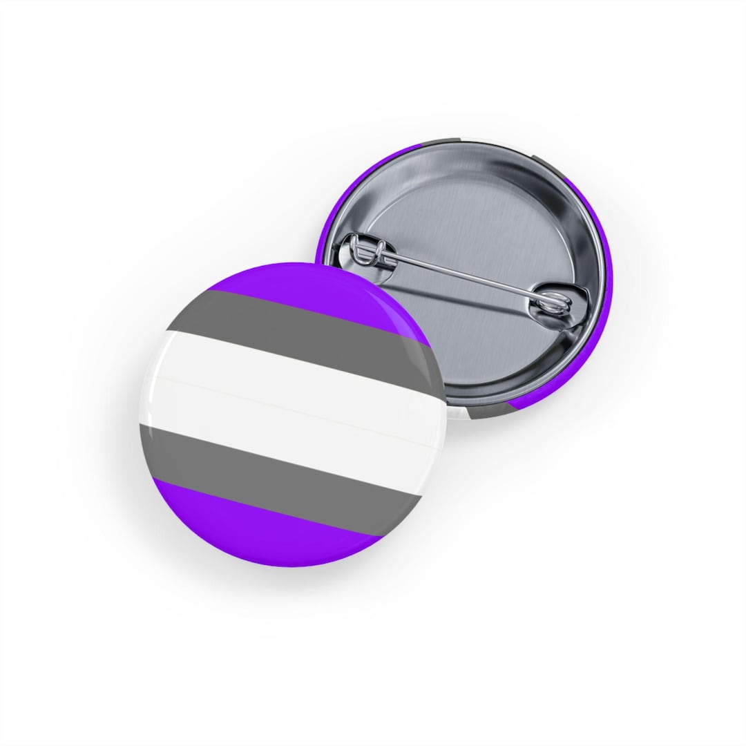 Aspec Pin Greysexual / Graysexual Pride Flag (pin/button, 4 Sizes) Asexual Fluid ...