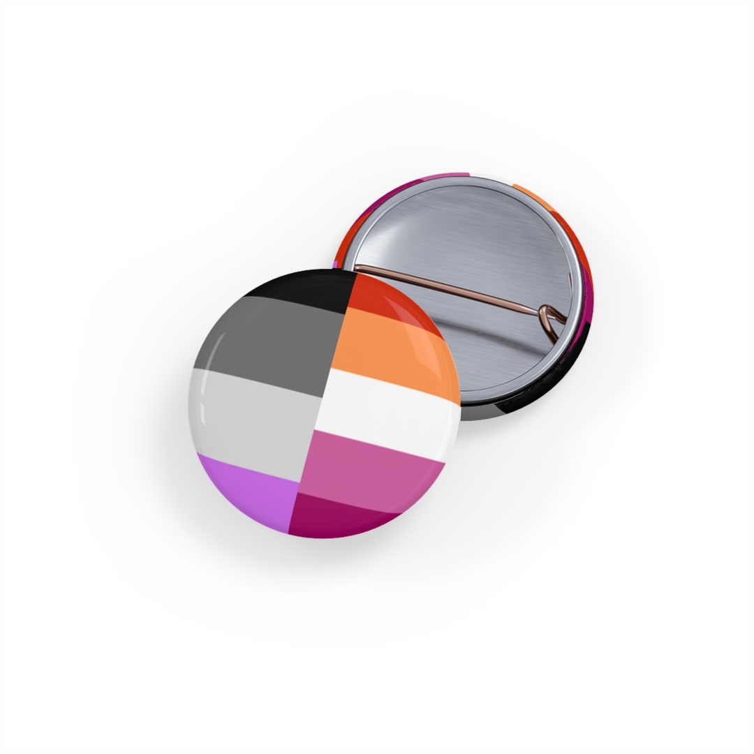 Asexual Lesbian / WLW Pride Flag (pin/button) Lgbt Lgbtqia Ace-spectrum ...