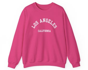 thumbnail image 2 of Men's Los Angeles California Crewneck Sweatshirts Solid Y2K 2 of 14