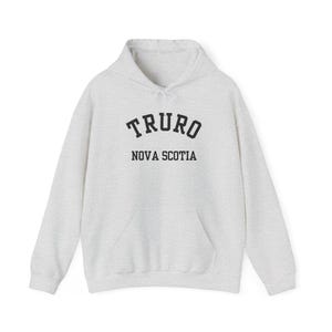 Truro, Nova Scotia (Unisex Heavy Blend Hooded Sweatshirt) - simple black font