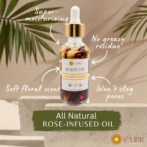 Hydrating Body Oil | Vegan Body Oil | Rose Infused Body Oil