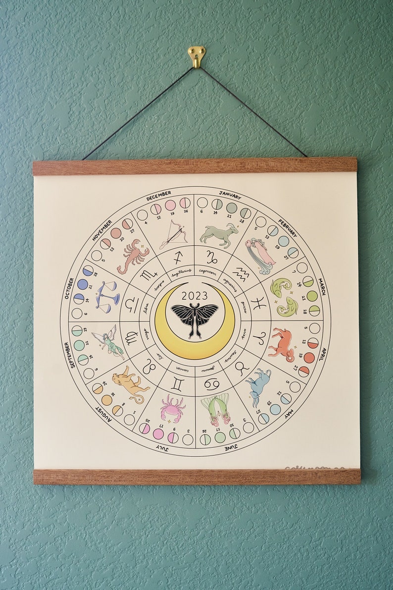 2024 Lunar Calendar / Moon Phases / Astrology Calendar / Etsy