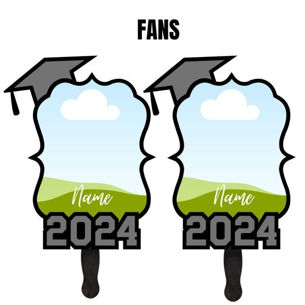 Graduation 2024 Fan Template with NAME