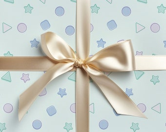 Webtoon Style Gift Wrap for Korean Comics Fans, Kawaii Wrapping Paper for Manhwa or Manga Lover Gift