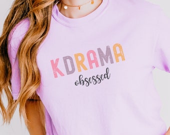 Kdrama Obsessed Shirt Gift for Her, Funny Korean Drama Fan Crop Top and T-shirt, Kdrama Fan Meet Shirt