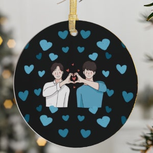 BL Acrylic Ornament, Boys Love Christmas Tree Decorations, Yaoi Gifts for Her
