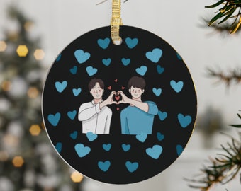 BL Acrylic Ornament, Boys Love Christmas Tree Decorations, Yaoi Gifts for Her