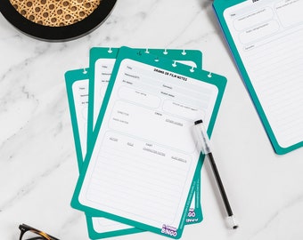 Podcaster Inserts for Kdrama Content Creators, K-drama Notetakers designed for K-Drama Bingo Discbound Journal, Refill and Expansion Pack