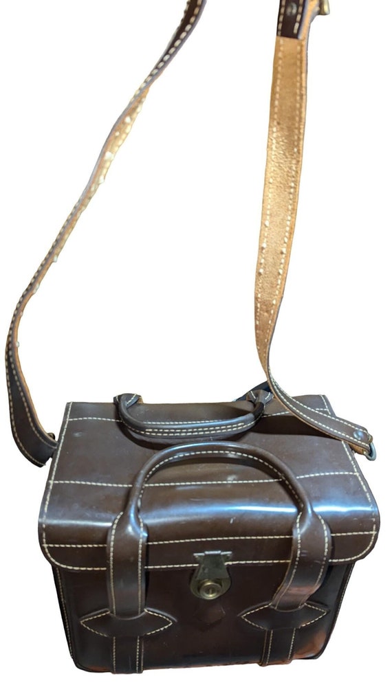 Sac pour appareil photo Tribeca de taille moyenne en cuir matelassé