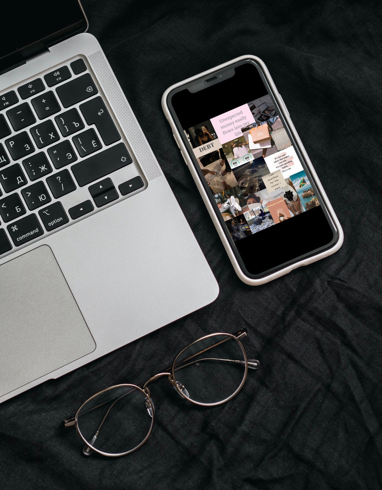 Digital Vision Board 2023 Black Girl Aesthetic Vision Board