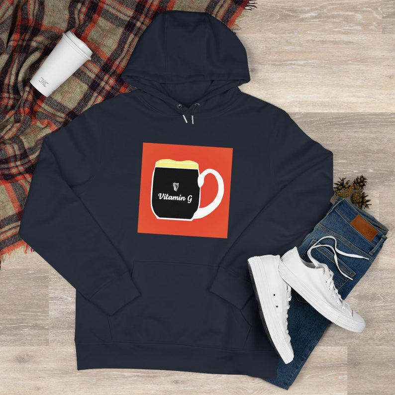 Felpa con cappuccio da birra da uomo, Guinness vintage autentica, patrimonio irlandese, felpa con cappuccio da birra Guinness, felpa con cappuccio irlandese regalo vintage, tendenza maschile, stile retrò immagine 6