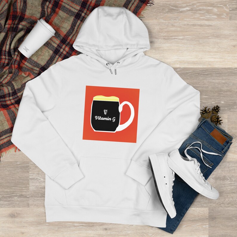 Felpa con cappuccio da birra da uomo, Guinness vintage autentica, patrimonio irlandese, felpa con cappuccio da birra Guinness, felpa con cappuccio irlandese regalo vintage, tendenza maschile, stile retrò immagine 5