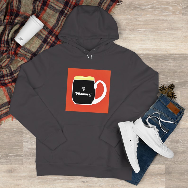 Felpa con cappuccio da birra da uomo, Guinness vintage autentica, patrimonio irlandese, felpa con cappuccio da birra Guinness, felpa con cappuccio irlandese regalo vintage, tendenza maschile, stile retrò immagine 3