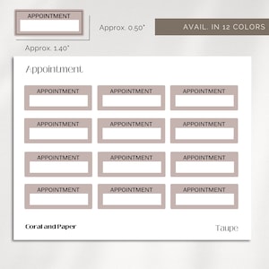 CAIXAS DE AGENDAMENTO Adesivos de planejador funcional | Planejamento minimalista | Adesivos de agendamento minimalistas | Etiquetas de planejador | Bullet Journal